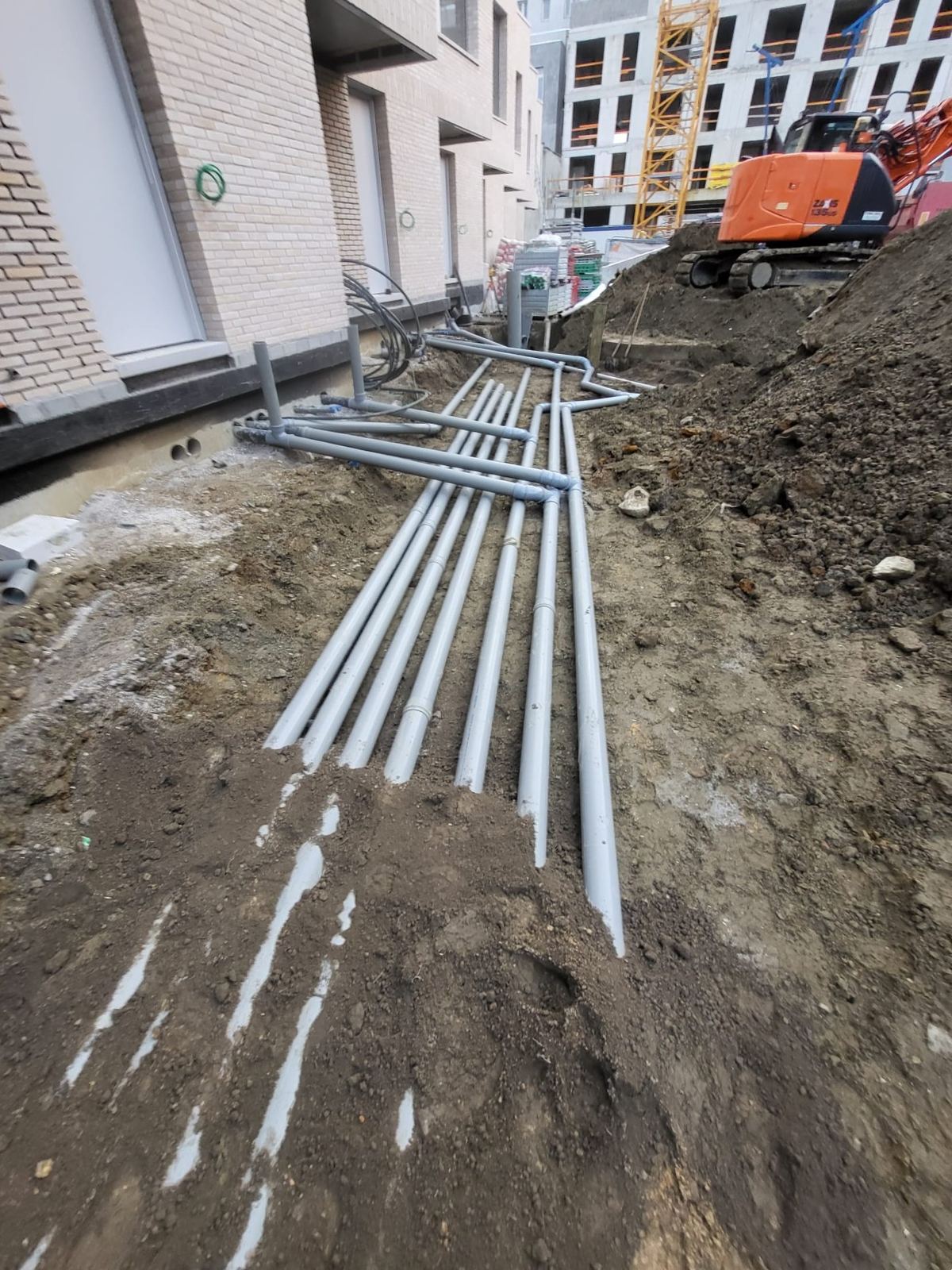 Rioleringswerken met gescheiden stelsel